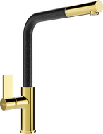 Mexen Flora kitchen mixer tap, Gold/Spotted black - 670401-75