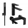 Mexen Zero R02 bath set, black - 71103R02-70
