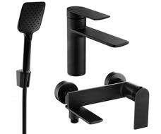 Mexen Zero R62 bathtub set, Black - 71103R62-70