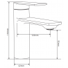 Mexen Zero R70 bathtub set, Chrome - 71103R70-00