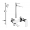 Mexen Zero DF62 bath set, chrome - 7113DF62-00