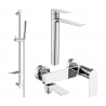 Mexen Zero DF70 bath set, chrome - 7113DF70-00