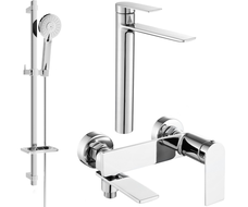Mexen Zero DQ40 Bath Set, Chrome - 7113DQ40-00
