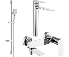 Mexen Zero DS62 Bath Set, Chrome - 7113DS62-00