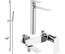 Mexen Zero DS70 bath set, chrome - 7113DS70-00