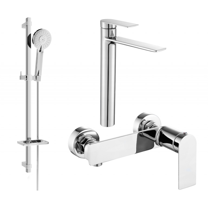 Mexen Zero DQ40 shower set, Chrome - 71114DQ40-00