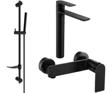 Mexen Zero DF70 shower set, Black - 71114DF70-70