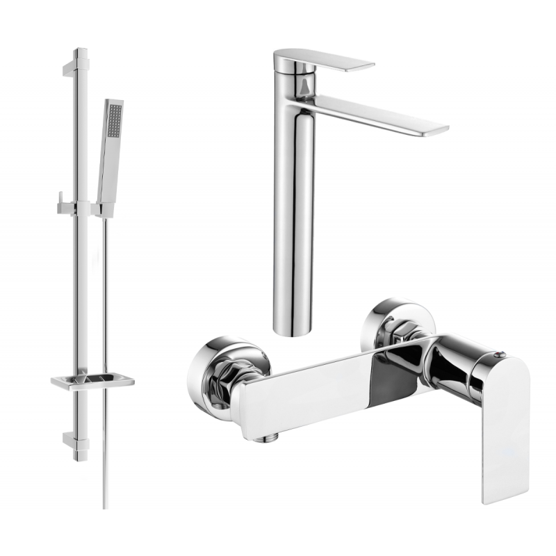 Mexen Zero DQ02 shower set, Chrome - 71114DQ02-00