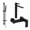 Mexen Zero DQ02 shower set, Black - 71114DQ02-70