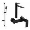 Mexen Zero DS62 shower set, Black - 71114DS62-70