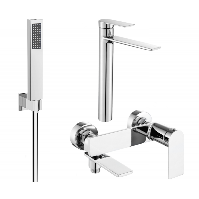 Mexen Zero R02 Bath Set, Chrome - 71113R02-00