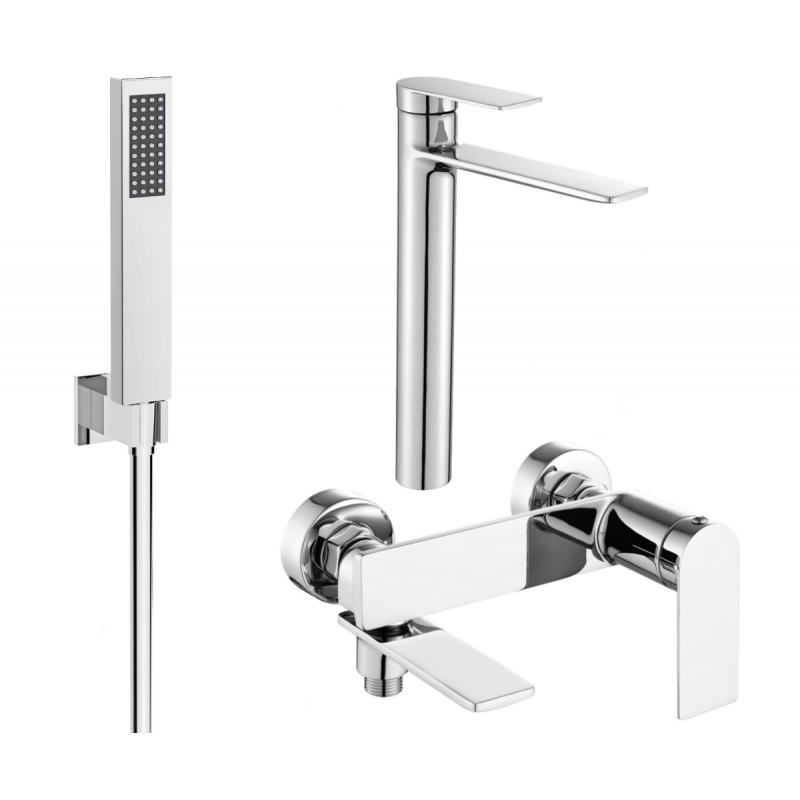 Mexen Zero R02 bathtub set, Chrome - 71113R02-00