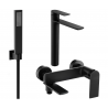 Mexen Zero R02 bathtub set, Black - 71113R02-70
