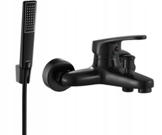 Mexen Erica R72 bathtub faucet with shower set, black - 74643R72-70