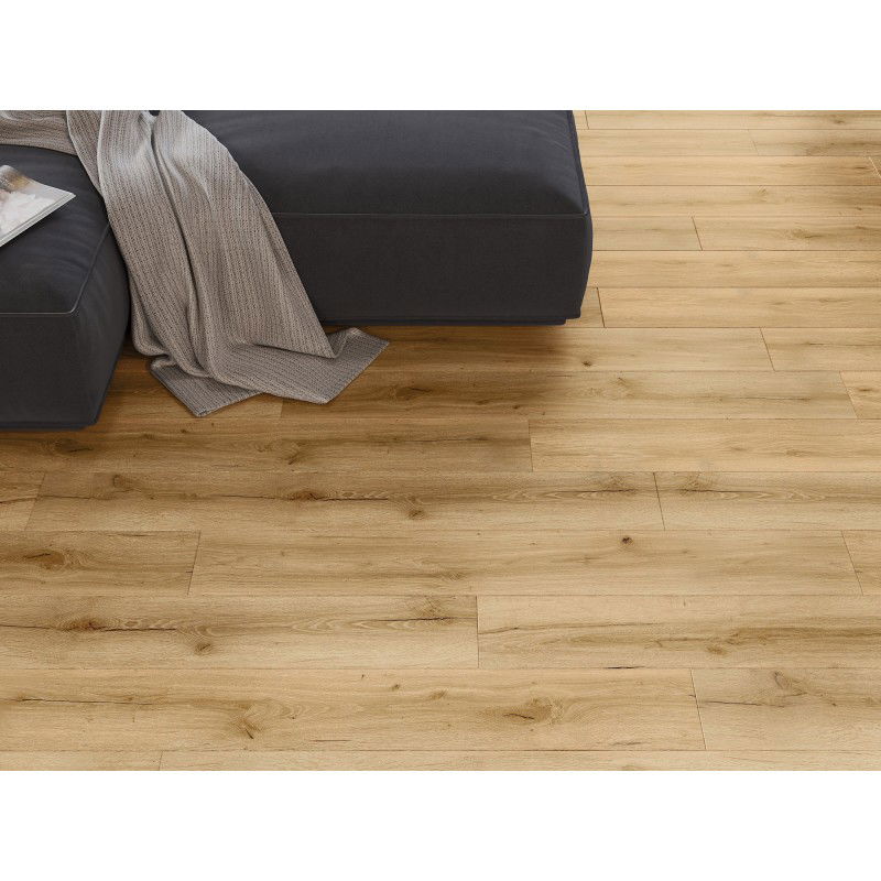 Mexen Beaver Creek vinyl panels 1240 x 182 mm SPC 6.5 mm, IXPE underlay 1.5 mm, 4 V-Groove, Oak - F1002-1240-182-505-4V1-01