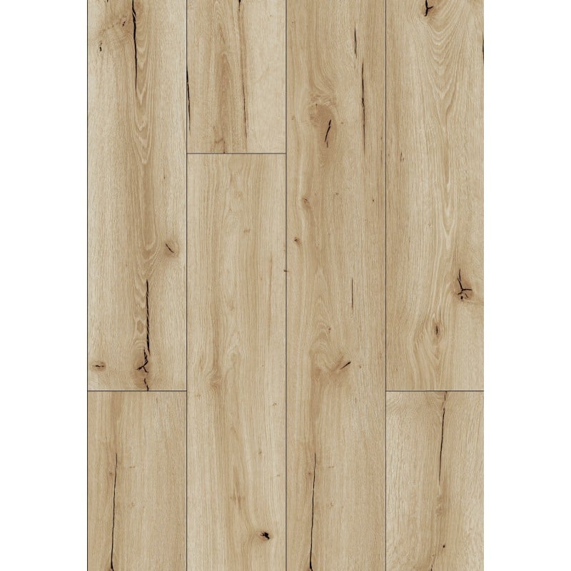 Mexen Sun Valley vinyl panels 1240 x 182 mm SPC 6.5 mm, IXPE underlayment 1.5 mm, 4 V-Groove, Oak - F1006-1240-182-505-4V1-01