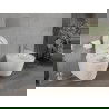 Mexen Rico Rimless Toilet Bowl with Slim Soft-Close Seat, Duroplast, Glossy White - 30720400