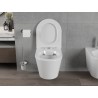 Mexen Rico Rimless WC Bowl with Slim Soft-Close Seat, Duroplast, Glossy White - 30720400