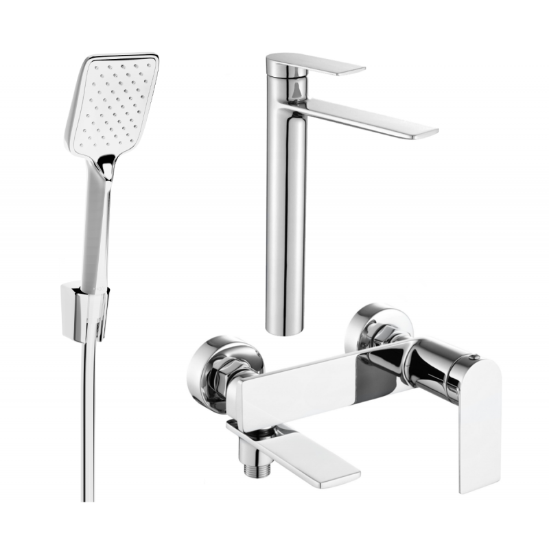 Mexen Zero R62 bath set, chrome - 71113R62-00