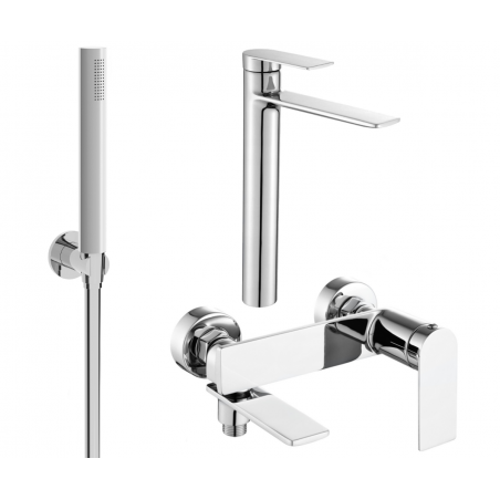 Mexen Zero R70 bath set, chrome - 71113R70-00