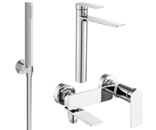 Mexen Zero R70 bath set, chrome - 71113R70-00