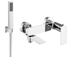 Mexen Zero R02 bathtub mixer tap with shower head, Chrome - 7113R02-00