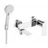 Mexen Zero R40 bath tap with shower set, chrome - 7113R40-00