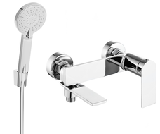 Mexen Zero R40 bath tap with shower set, chrome - 7113R40-00