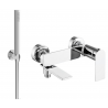Mexen Zero R70 bathtub mixer tap with shower head, Chrome - 7113R70-00