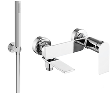 Mexen Zero R70 bathtub mixer tap with shower head, Chrome - 7113R70-00