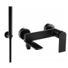 Mexen Zero R70 bathtub mixer tap with shower head, Black - 7113R70-70