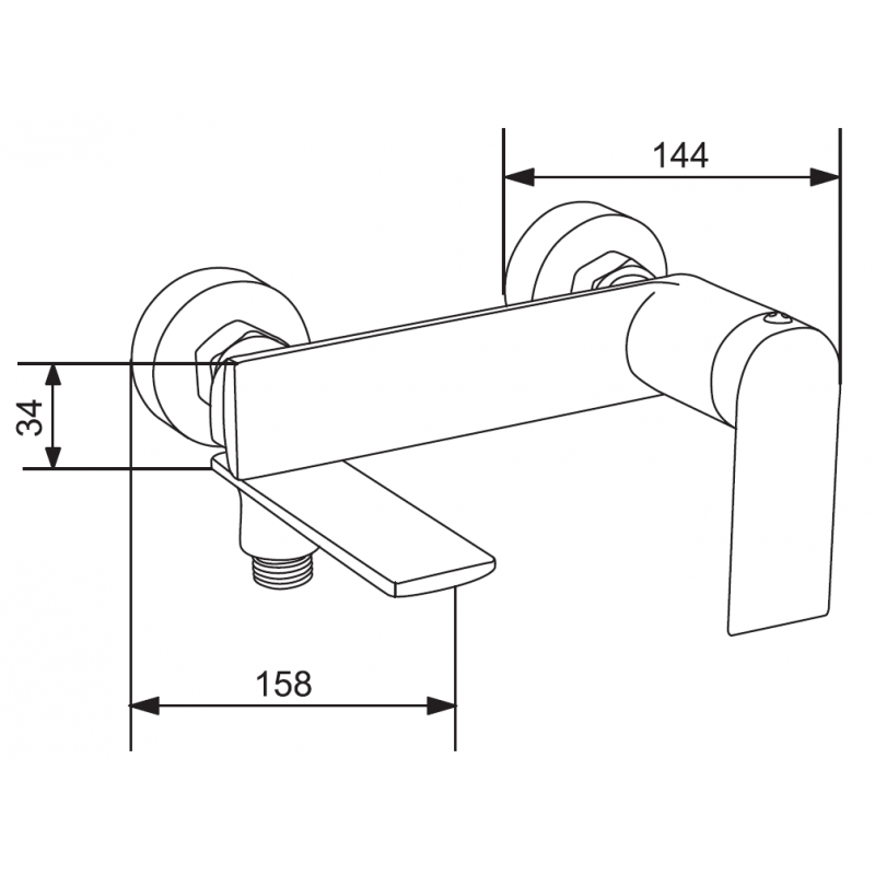 Mexen Zero DF62 Bathtub Set, Gold - 71103DF62-50