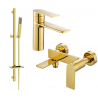Mexen Zero DQ02 bath set, gold - 71103DQ02-50