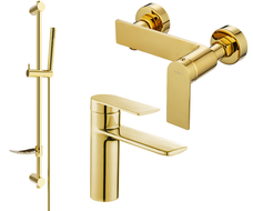 Mexen Zero DF70 shower set, Gold - 71104DF70-50