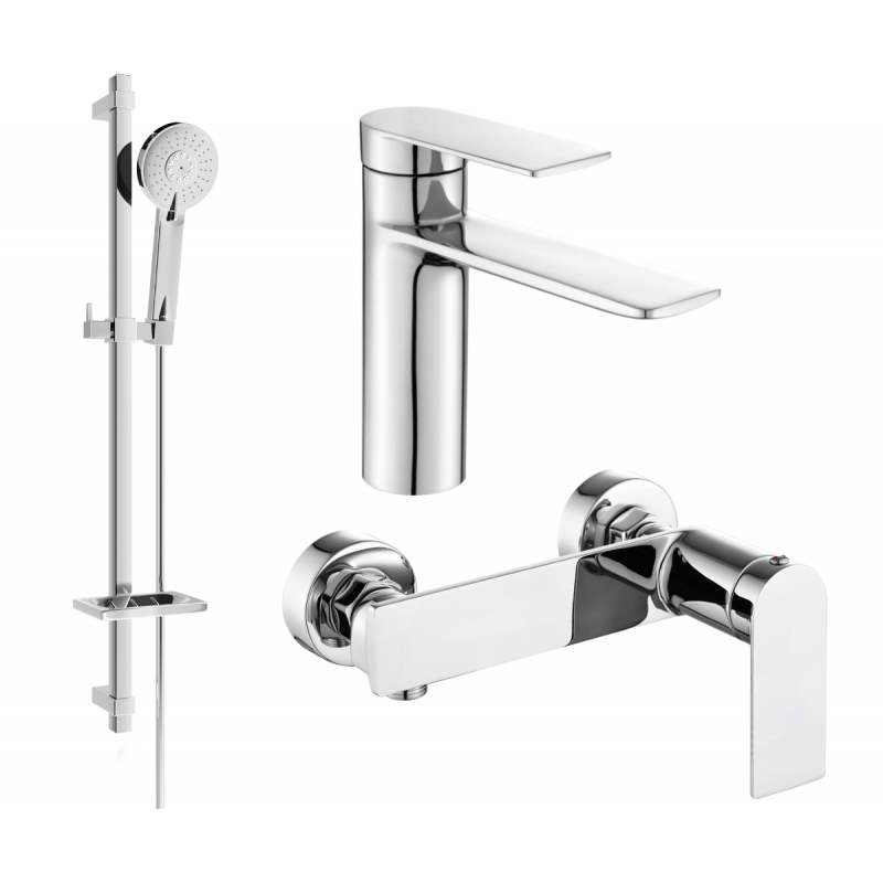 Mexen Zero DQ40 shower set, Chrome - 71104DQ40-00