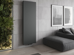 Mexen Flat VS20S decorative radiator 2000 x 600 mm, bottom central connection, 1417 W, anthracite - W6VS20S-200-060-66