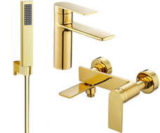 Mexen Zero R02 bathtub set, Gold - 71103R02-50
