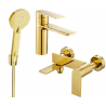 Mexen Zero R40 bathtub set, Gold - 71103R40-50