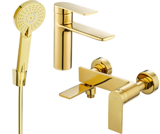 Mexen Zero R40 bathtub set, Gold - 71103R40-50