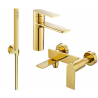 Mexen Zero R70 bathtub set, Gold - 71103R70-50
