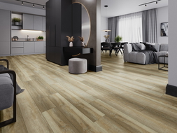 Mexen West Orange vinyl panels 1240 x 182 mm SPC 6.5 mm, IXPE underlay 1.5 mm, 4 V-Fugue, Oak - F1009-1240-182-505-4V1-01