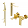 Mexen Zero DF70 bath set, gold - 7113DF70-50
