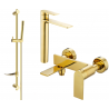 Mexen Zero DF70 bathtub set, Gold - 7113DF70-50