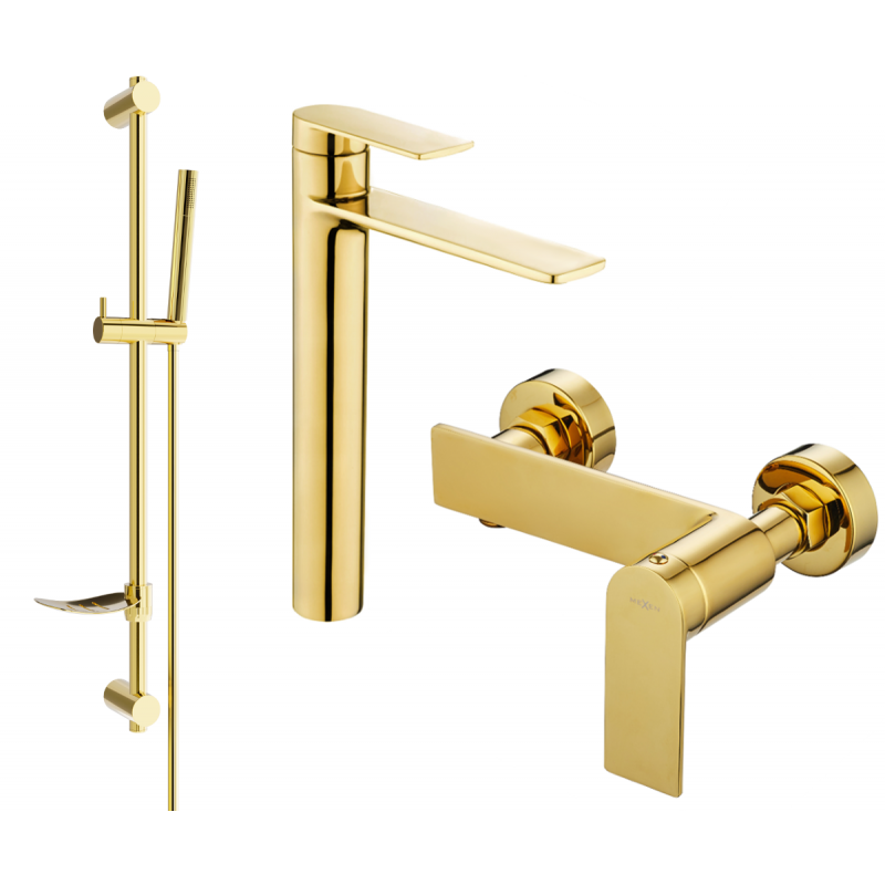 Mexen Zero DF70 Shower Set, Gold - 71114DF70-50
