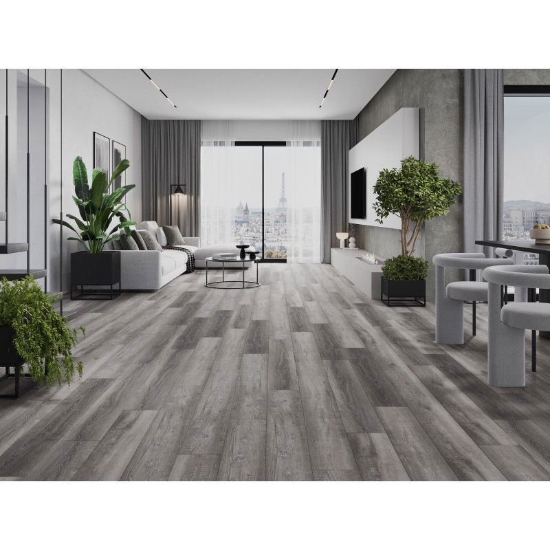 Mexen El Monte vinyl panels 1240 x 182 mm SPC 6.5 mm, IXPE underlay 1.5 mm, 4 V-Groove, Oak - F1011-1240-182-505-4V1-01