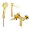 Mexen Zero R40 bathtub set, Gold - 71113R40-50