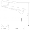 Mexen Royo DF05 shower set, Black - 72204DF05-70