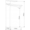 Mexen Royo DF40 shower set, Black - 72204DF40-70