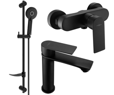 Mexen Royo DF40 shower set, Black - 72204DF40-70