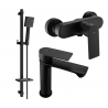 Mexen Royo DQ45 shower set, Black - 72204DQ45-70